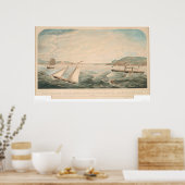 Golden Gate Entrance to San Francisco (0642A) Poster (Keuken)