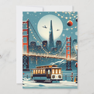 Golden Gate Holiday Magic - Kerstmis in San Franci Feestdagenkaart