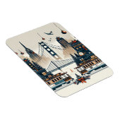 Golden Gate Holiday Magic San Francisco Kerstmis Magneet (Rechterzijde)