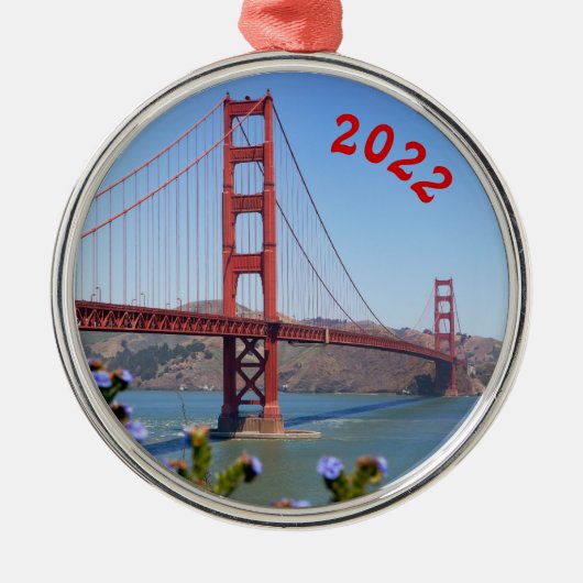 Golden Gate Holiday Ornament (Voorkant)
