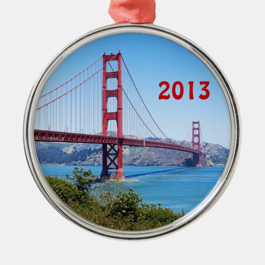 Golden Gate Holiday Ornament (Voorkant)