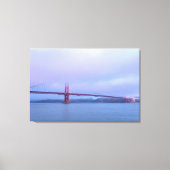 Golden Gate in de mist Canvas Afdruk (Voorkant)