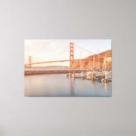 Golden Gate in de ochtend Canvas Afdruk