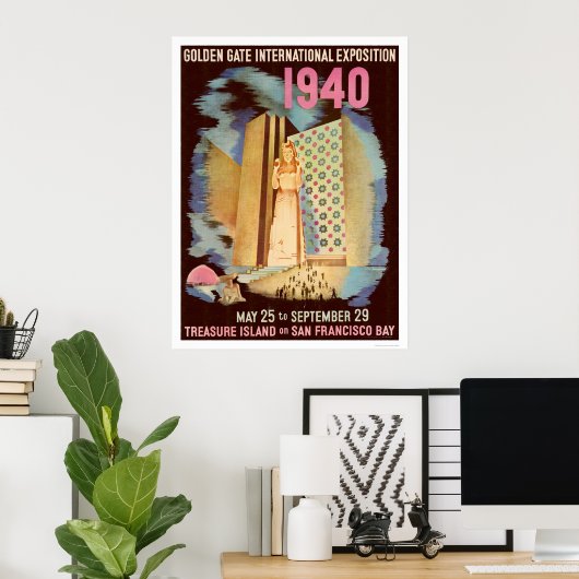 Golden Gate International Exposition 1940 Poster (Thuiskantoor)