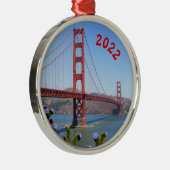 Golden Gate Kerst Ornament (Rechts)