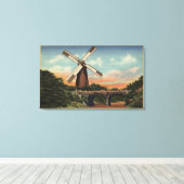 Golden Gate Park, de Nederlandse Windmolen Canvas Afdruk (Insitu (Houten vloer))