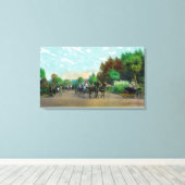 Golden Gate Park Driveway Uitzicht Canvas Afdruk (Insitu (Houten vloer))