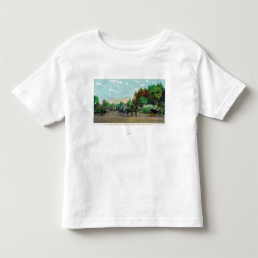 Golden Gate Park Driveway Uitzicht Kinder Shirts (Voorkant)
