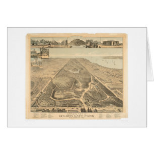 Golden Gate Park Panoramic Map 1892 (0644A)