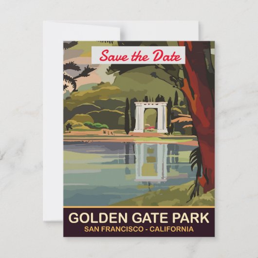 Golden Gate Park, San Francisco,  Save The Date (Voorkant)
