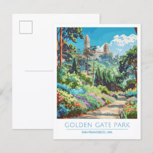 Golden Gate Park San Francisco Verenigde Staten Vi Briefkaart
