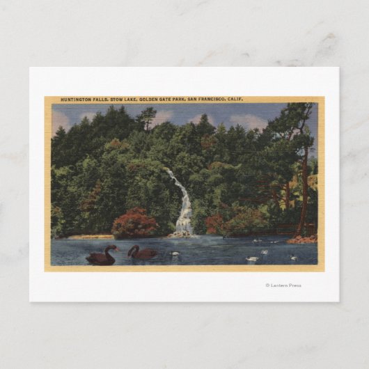 Golden Gate Park, Stow Lake, Huntington-Herfsten Briefkaart (Voorkant)