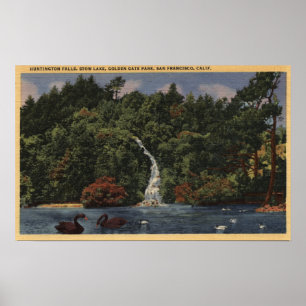 Golden Gate Park, Stow Lake, Huntington-Herfsten Poster