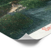 Golden Gate Park Strawberry Hill Lookout Uitzicht Poster (Hoek)