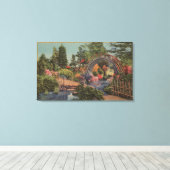 Golden Gate ParkTea Garden- San Francisco, CA Canvas Afdruk (Insitu (Houten vloer))