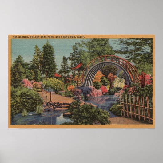 Golden Gate ParkTea Garden- San Francisco, CA Poster (Voorkant)