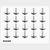 Golden Gate Ronde Sticker (Vel)