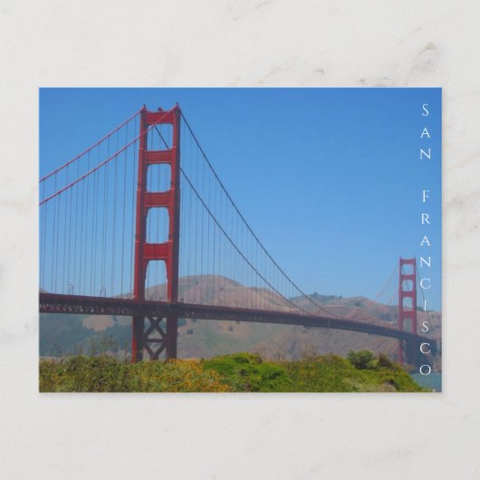 golden gate san fran briefkaart (Voorkant)