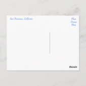 Golden Gate San Francisco California Briefkaart (Achterkant)