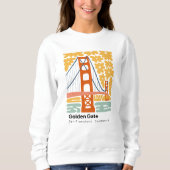 Golden Gate San Francisco California reizen bloeme Trui (Voorkant)