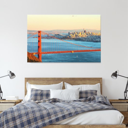 Golden Gate San Francisco Canvas Afdruk (Insitu (Slaapkamer))