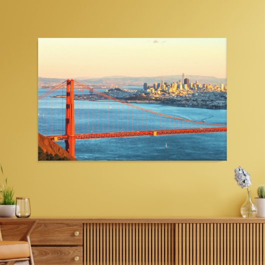 Golden Gate San Francisco Canvas Afdruk (Insitu (Woonkamer))