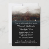 Golden Gate San Francisco Couples Shower Invite Kaart (Voorkant)