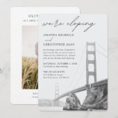 Golden Gate San Francisco Elopement receptie Kaart (Voorkant / Achterkant)