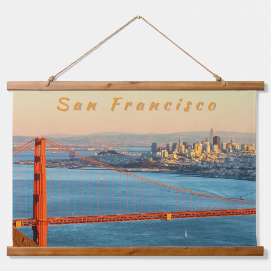 Golden Gate San Francisco Hangend Wandkleed (Voorkant)