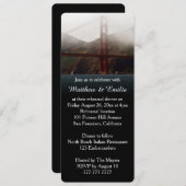 Golden Gate San Francisco Rehearsal Dinner Kaart (Voorkant / Achterkant)