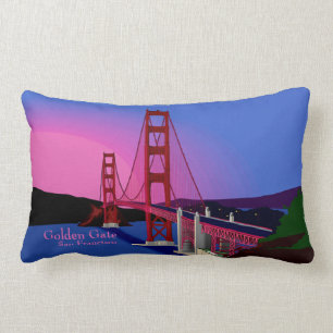 Golden Gate San Francisco 's nachts Kussen