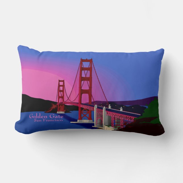 Golden Gate San Francisco 's nachts Kussen (Voorkant)