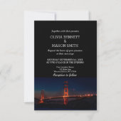 Golden Gate San Francisco Wedding Invitation Kaart (Voorkant)