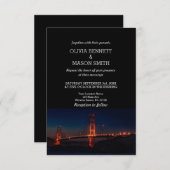 Golden Gate San Francisco Wedding Invitation Kaart (Voorkant / Achterkant)