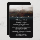 Golden Gate San Francisco Wedding Invitation Kaart (Voorkant / Achterkant)