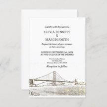 Golden Gate San Francisco Wedding Invitation