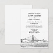 Golden Gate San Francisco Wedding Invitation Kaart (Voorkant / Achterkant)