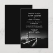 Golden Gate San Francisco Wedding Invitation Kaart (Voorkant / Achterkant)