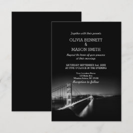 Golden Gate San Francisco Wedding Invitation Kaart