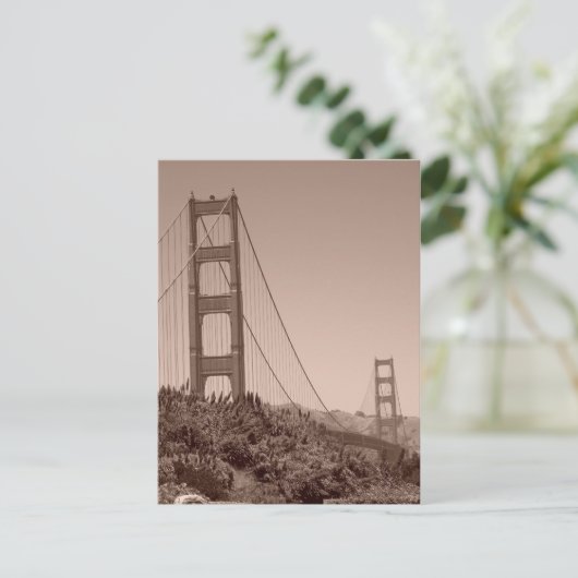 Golden Gate SF Bruidsfeest Spel Postcard Briefkaart (Staand voorkant)
