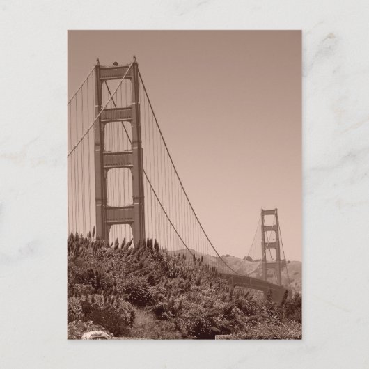 Golden Gate SF Bruidsfeest Spel Postcard Briefkaart (Voorkant)