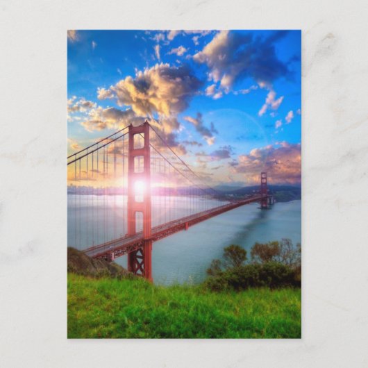 Golden Gate Sunrise Briefkaart (Voorkant)