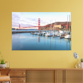 Golden Gate Sunrise Canvas Afdruk (Insitu (Woonkamer))