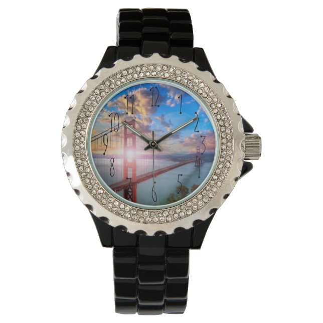 Golden Gate Sunrise Horloge (Voorkant)