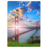 Golden Gate Sunrise Klembord (Achterkant)