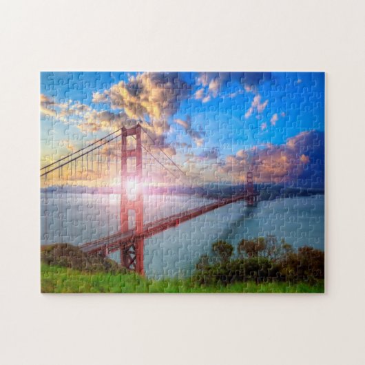 Golden Gate Sunrise Legpuzzel (Horizontaal)