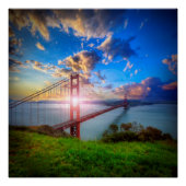 Golden Gate Sunrise Poster (Voorkant)