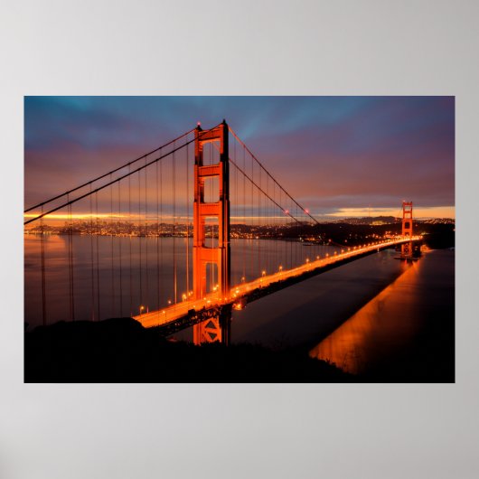 Golden Gate Sunrise Poster (Voorkant)