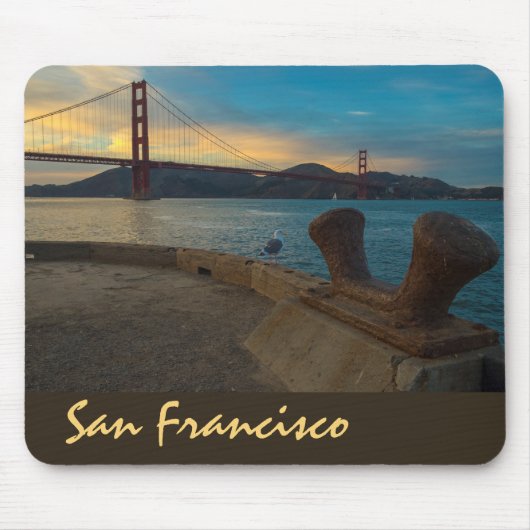 Golden Gate Sunset Muismat (Voorkant)