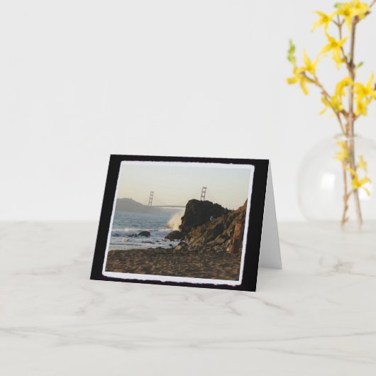 Golden Gate van het Strand van China Kaart (Gele Bloem)